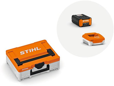Stihl power box basic, avec 2x batteries ap 200 s et 1x chargeur rapide al 301 - 48502000042