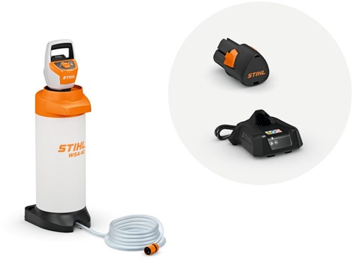 Stihl wsa 40.0 ensemble réservoir d'eau sous pression | 10l | y compris 2 batteries essieux et 1 chargeur - sa090118510