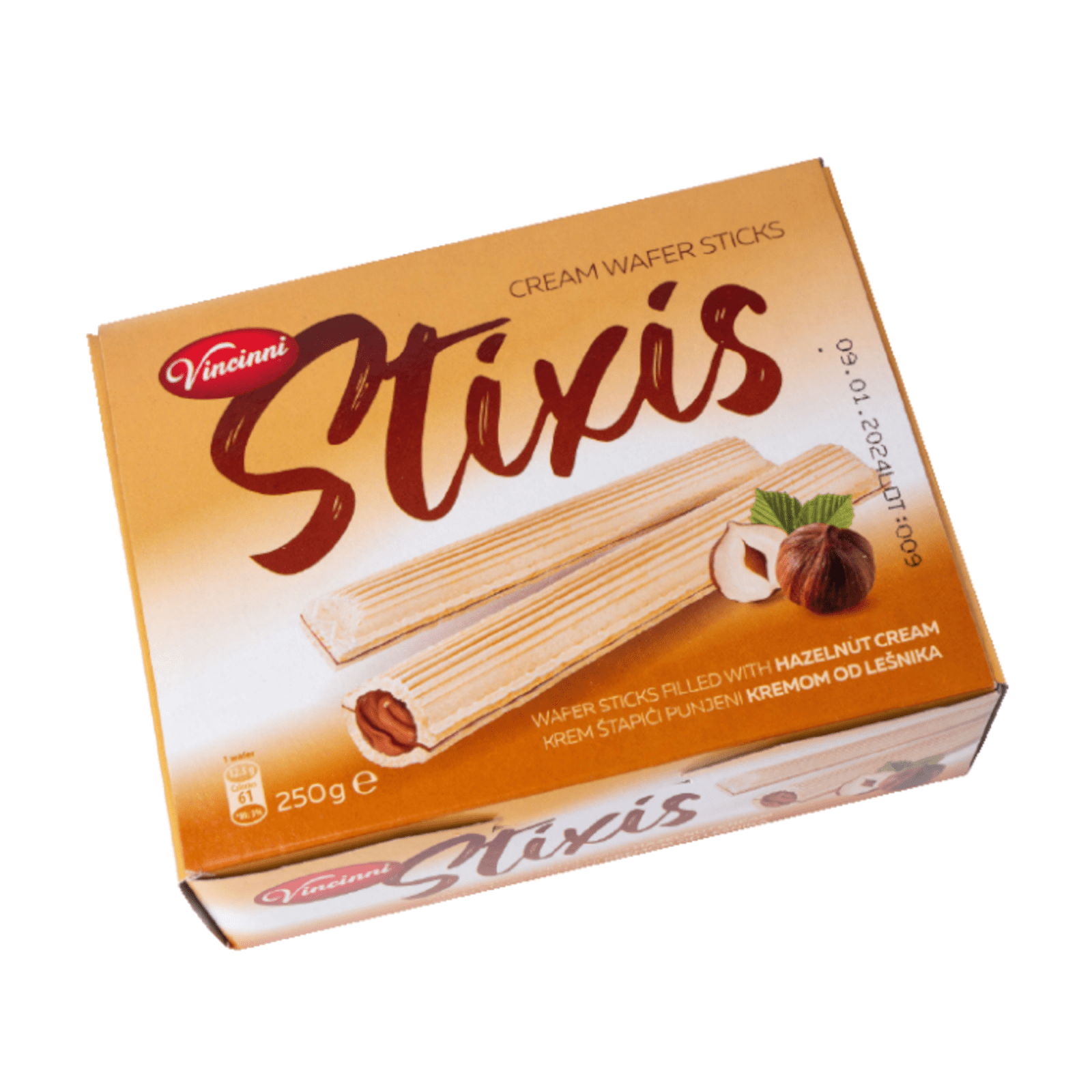 Stixis stixies gaufres stäbchen haselnuss (14x 250 gr)