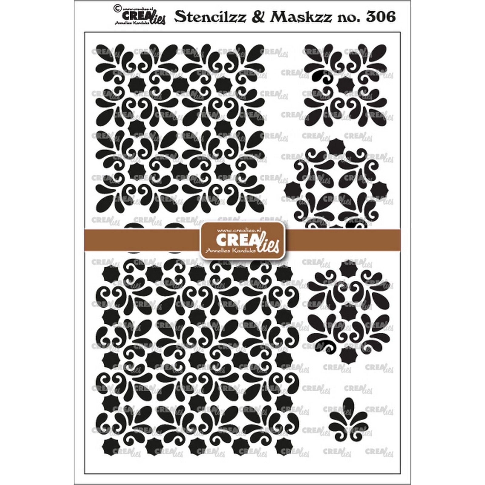 Crealies • pochoirzz maskzz nr.306 design partiel ambre