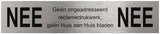 Difficile! oui non plaque acier inoxydable noir - 45005510 - afbeelding 2