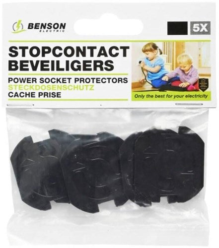 Sachet protège-prise universel noir (5) - 9976520