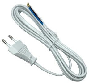 Cordon euro Streamline 1,8 m blanc 6665500
