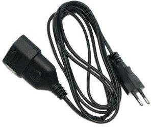 Rallonge euro streamline 2 m noir 6666752