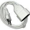 Rallonge euro 5 m blanc 6666754