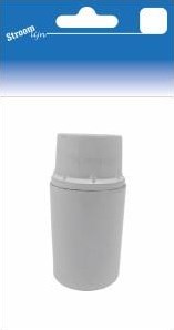 Douille Streamline e14 en bakélite blanche lisse 6642220