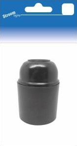 Douille Streamline e27 en bakélite noire lisse 6642700