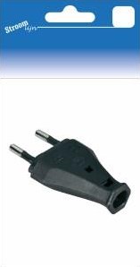 Prise de ligne électrique faible courant noir 6640200