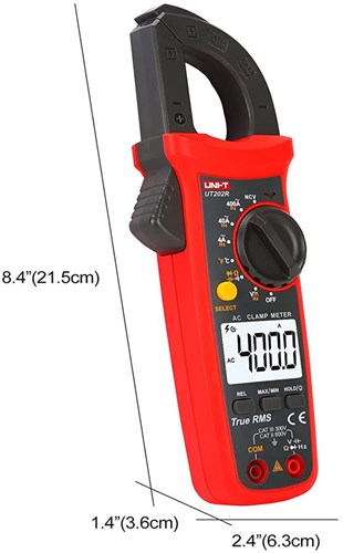 Pince ampèremétrique professionnelle numérique UT202R 0,04-400A AC - 6420316
