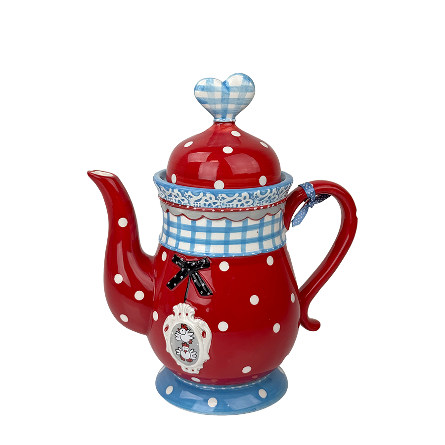 Théière Studio Cookie Poire 1l rouge
