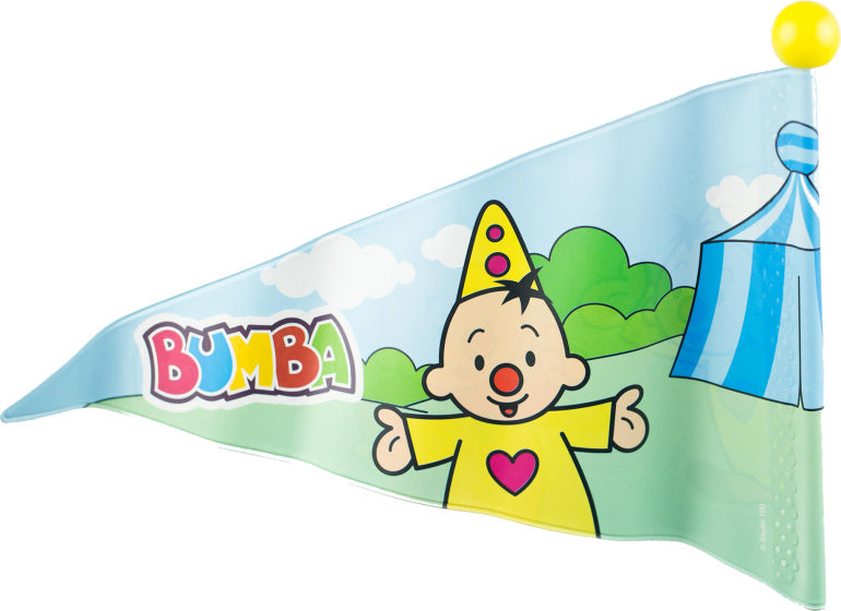 Studio 100 bicycle drapeau Bumba junior 150 cm en vinyle jaune 2 pièces