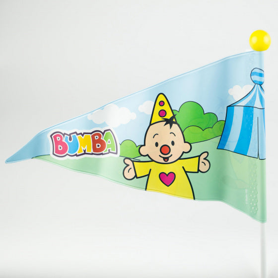 Studio 100 bicycle drapeau Bumba junior 150 cm en vinyle jaune 2 pièces