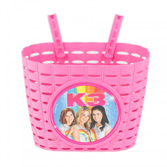 Studio 100 Panier de vélo pour enfants K3 Junior 20 cm rose