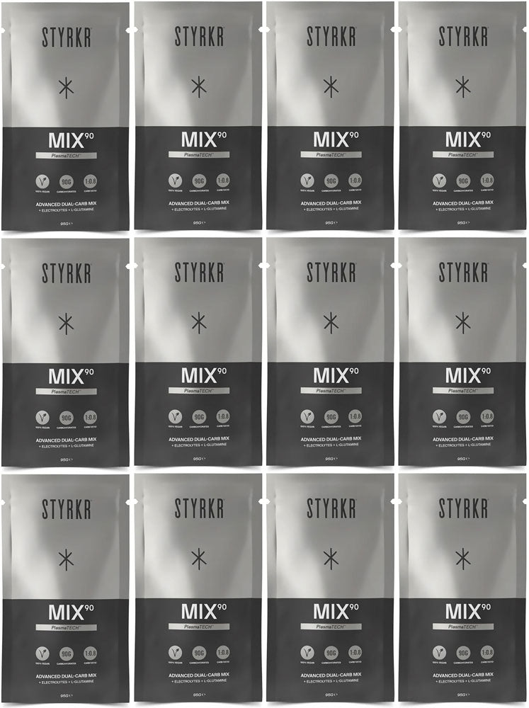 Styrkr mix90 boisson énergisante double glucides boîte de 12