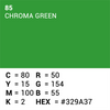 Papier d'arrière-plan supérieur 85 Chrome Key Green 3,56 x 15m