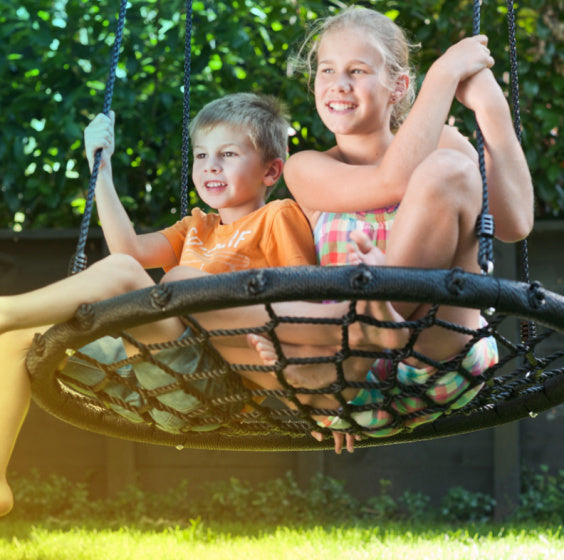 Swent swing swing pour 1 à 2 enfants Ø 100 cm noir
