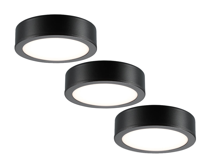 Sylvania Cirkel Keukenspot LED Set de 3 270 lm ip20 noir