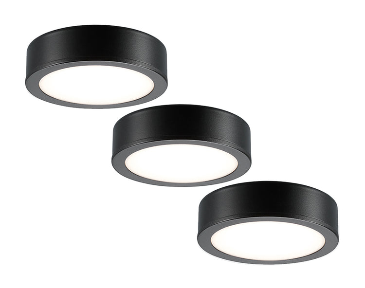 Sylvania Cirkel Keukenspot LED Set de 3 270 lm ip20 noir