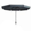 Madison Parasol Syros Luxury Round 350 cm Gray