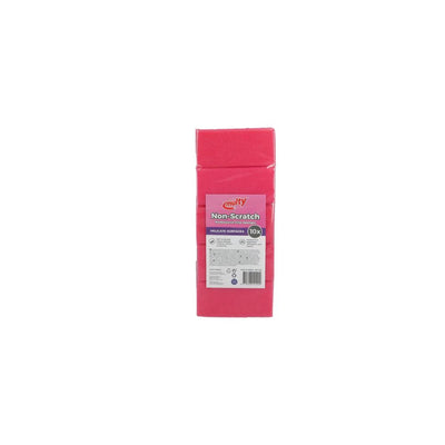 Multy tampons à récurer anti-rayures 10 pcs rose