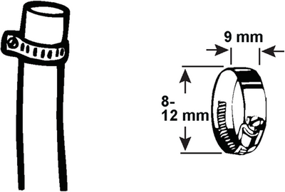 Anneau de tension Cornat 8-12mm (1 4) 4pcs inox - t3083000