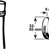 Anneau de tension Cornat 32-50mm 1er inox - t308305