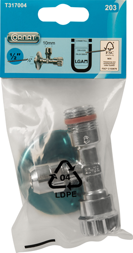 Vanne d'angle Cornat zd 1 2 ch - t317004