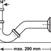 Siphon de bidet Cornat laiton ch 1 1 4 215 - t317503