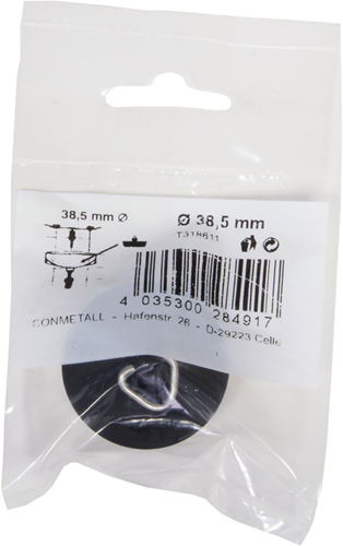 Bouchon de valve Cornat pour lavabo 38,5 mm - t318611
