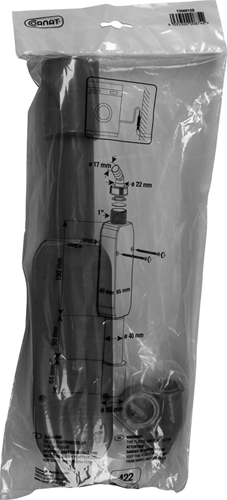 Cornat siphon lave linge 1'' 40 50mm 422 - t356012g