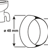 Raccord WC extérieur Cornat 44mm 48mm - t360299