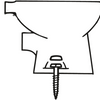 Capuchon Cornat pour vis inférieure (2 pcs) wi - t364800