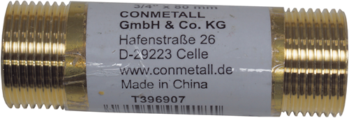 Raccord de tuyau Cornat laiton ms mm 3 4 80mm - t396907