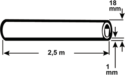 Tuyau cuivre Cornat nu 18mm 2m50 - t550112