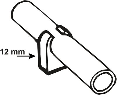 Cornat tube cuivre simple clip 12mm (6pcs) - t560102