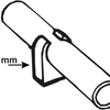 Cornat tube cuivre simple clip 28mm (2pcs) - t560406
