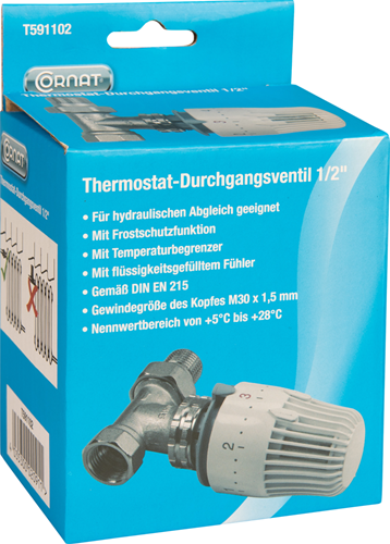 Cornat thermostat radiateur robinet droit 1 2 - t591102