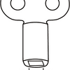 Clé de purge Cornat carrée 5mm - t592999