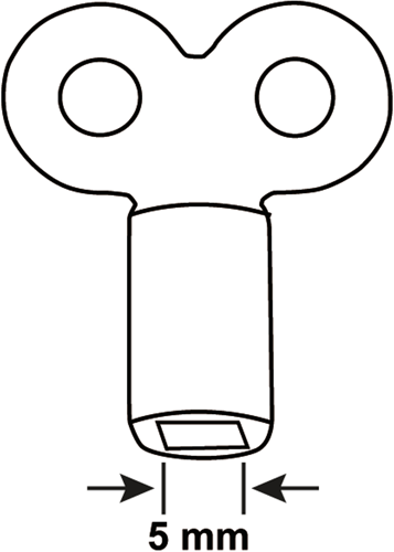 Clé de purge Cornat carrée 5mm - t592999