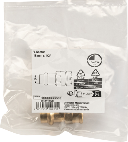Cornat raccord à pression douille réductrice 18x1 2 - t65441812b
