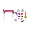 Set de décoration de gâteau licorne 24 pièces