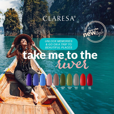 Claresa Claresa UV a conduit Gellak 5ml Green 802 Emmenez-moi à la rivière