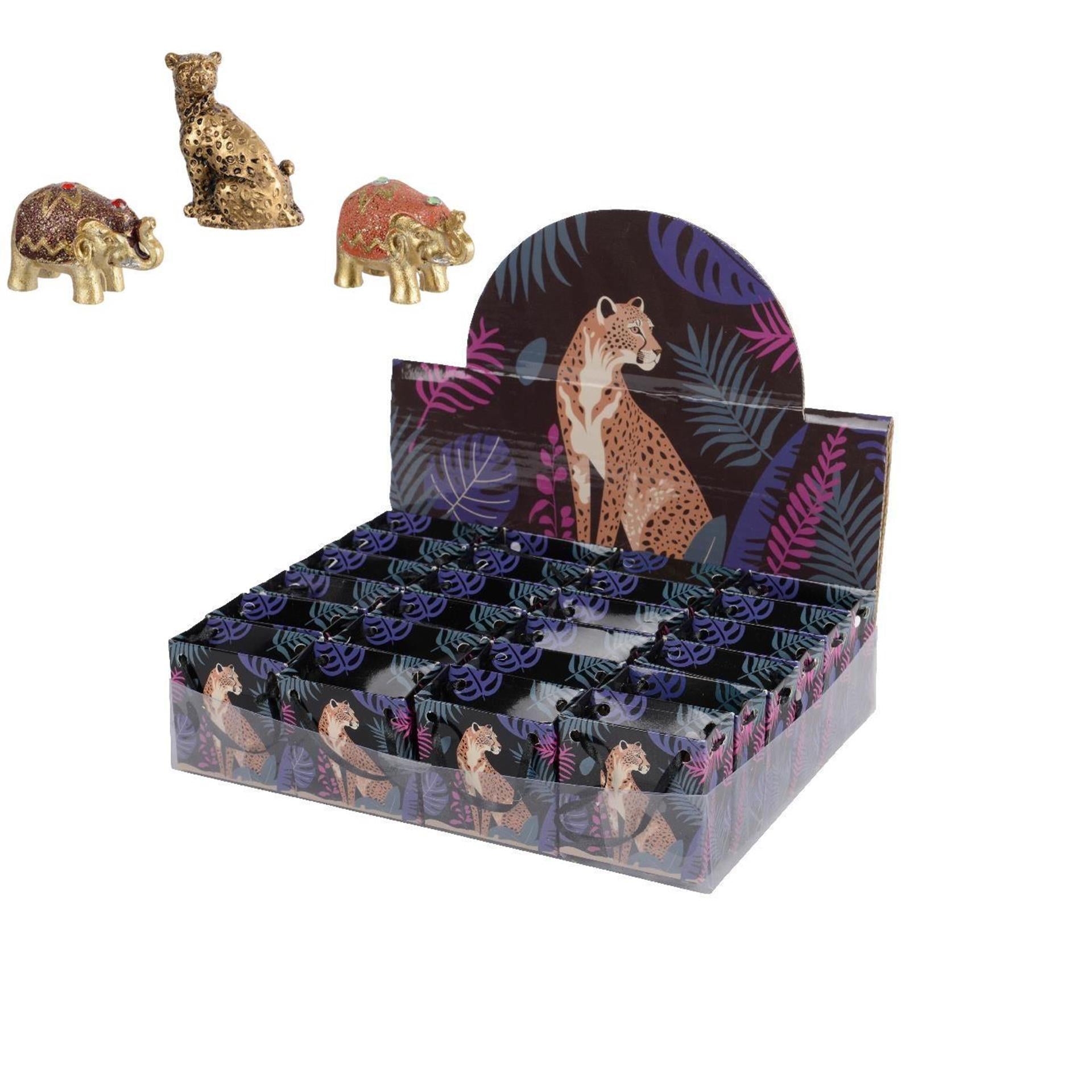 Decoris figurine animal or en sachet 4x2,7x4,5cm