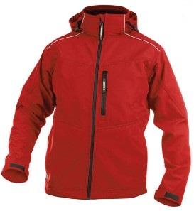 Dassy softshell tavira polyester rouge m