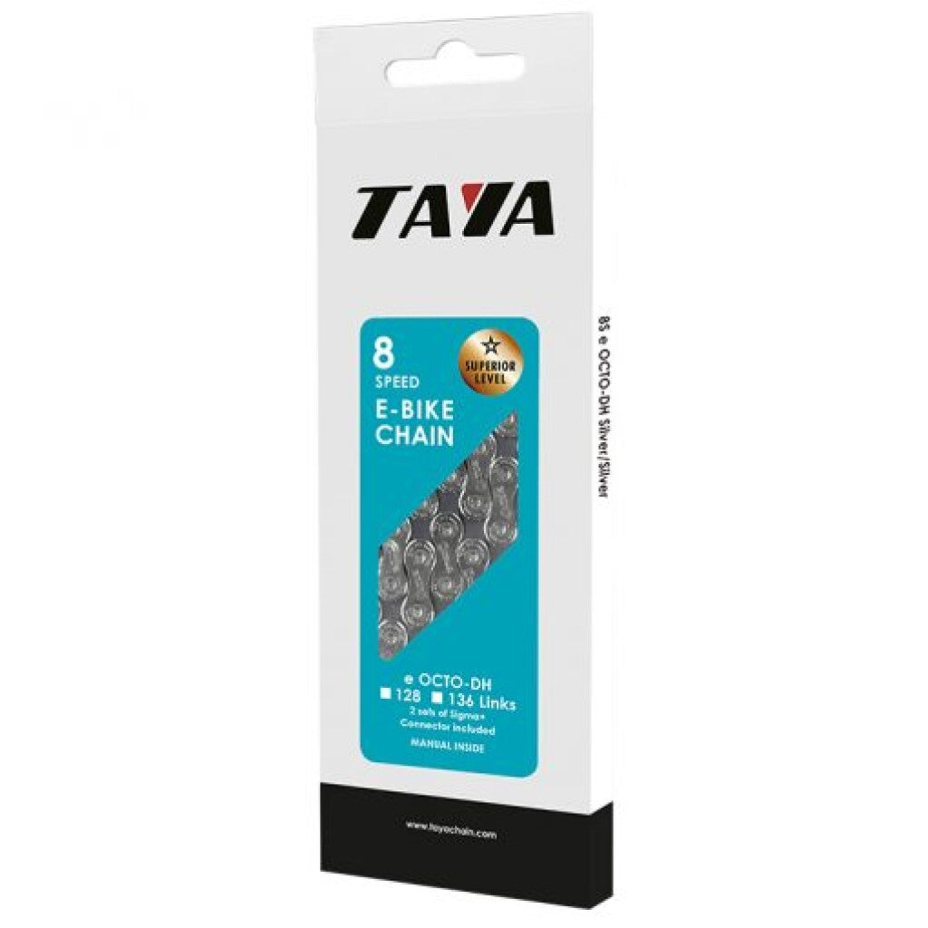 Collier Taya Octo-DG Bike 1 2 x 3 32 8s 136 Liens d'argent