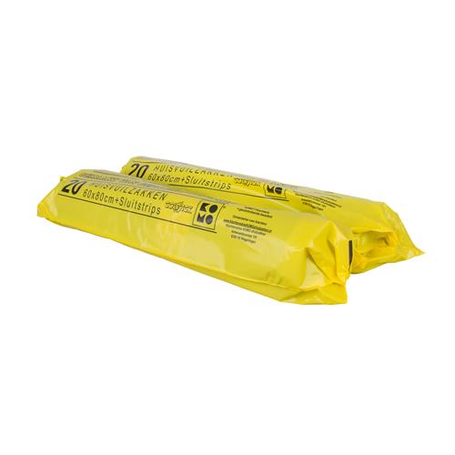 Rouleau de sac poubelle Komo 20 pcs. 60x80cm gris