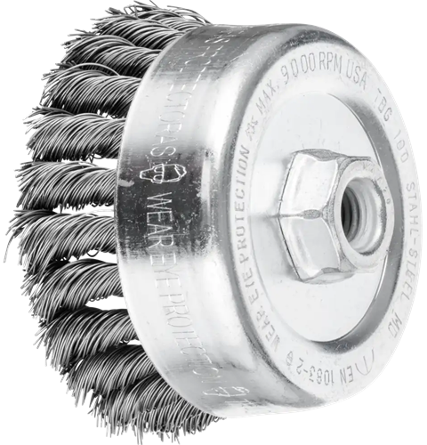 Pferd brosse coupelle acier 100mm m14 0,5 pos.