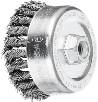 Pferd brosse coupelle acier 100mm m14 0,5 pos.