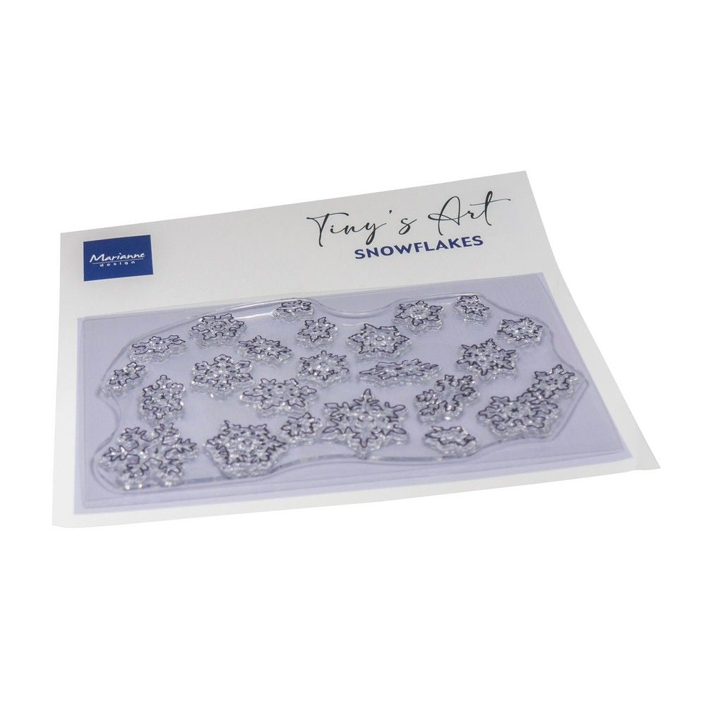 Marianne design • tampons transparents tiny's art flocons de neige