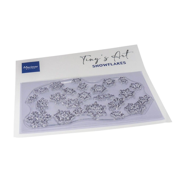 Marianne design • tampons transparents tiny's art flocons de neige